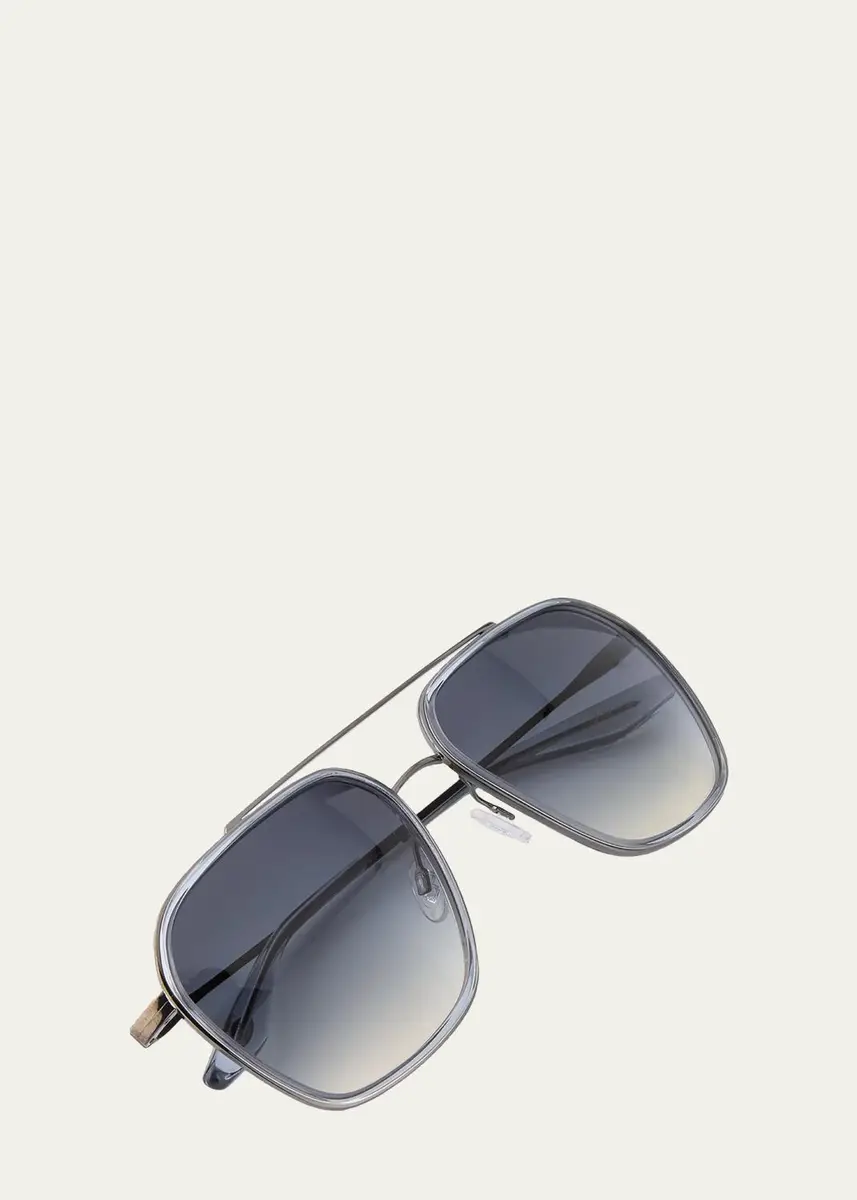 BARTON PERREIRA Rizzo 58mm Titanium Navigator Sunglasses | Thumbnail 5 BARTON PERREIRA Rizzo 58mm Titanium Navigator Sunglasses | Thumbnail 5