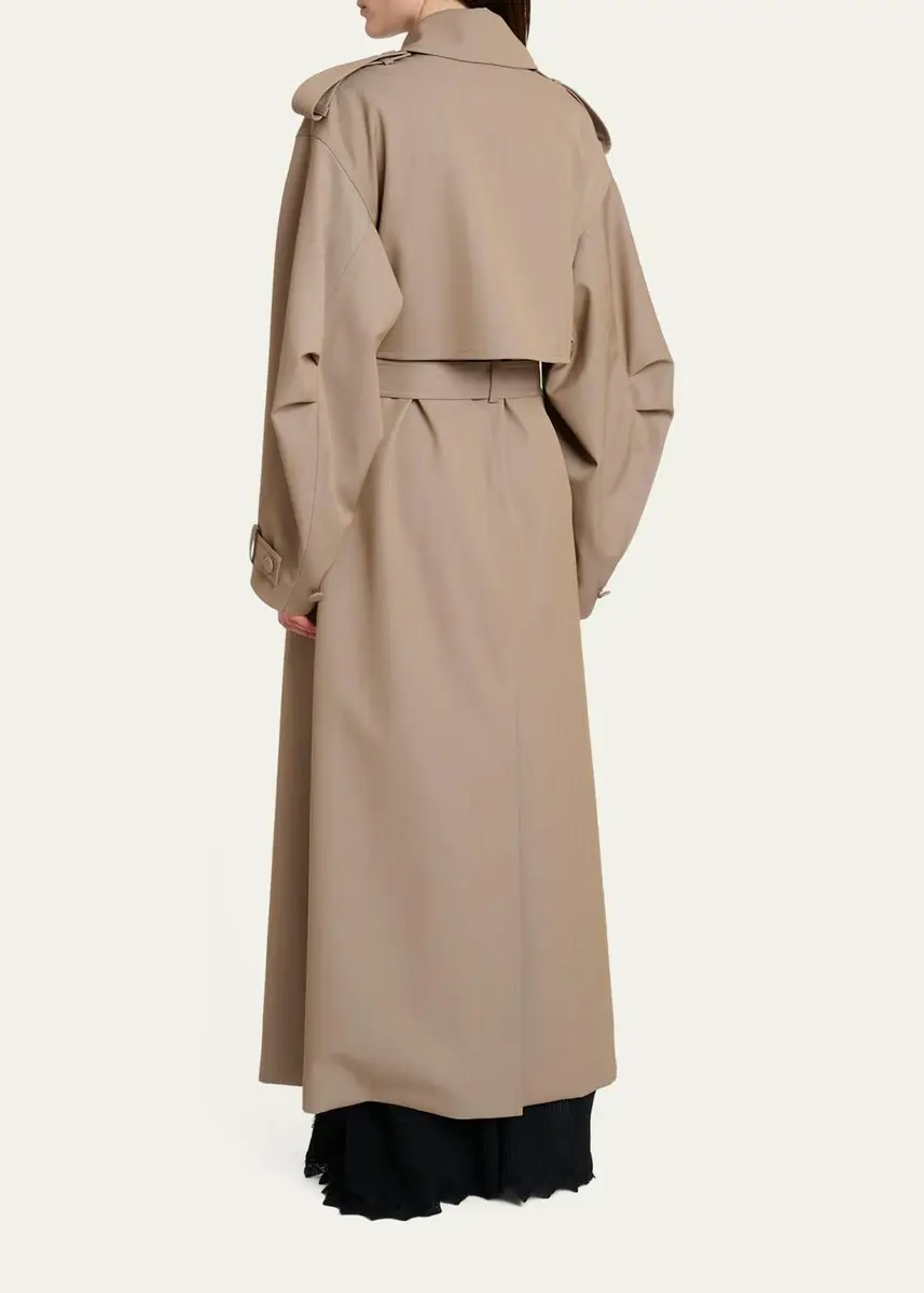 Gabriela Hearst Tellus Belted Long Trench Coat | Thumbnail 3 Gabriela Hearst Tellus Belted Long Trench Coat | Thumbnail 3