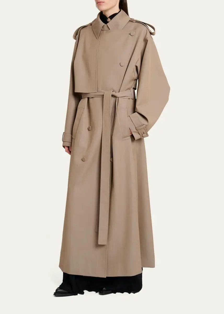 Gabriela Hearst Tellus Belted Long Trench Coat | Thumbnail 4 Gabriela Hearst Tellus Belted Long Trench Coat | Thumbnail 4