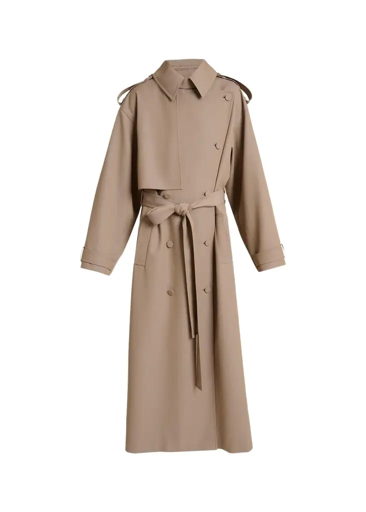 Tellus Belted Long Trench Coat Tellus Belted Long Trench Coat