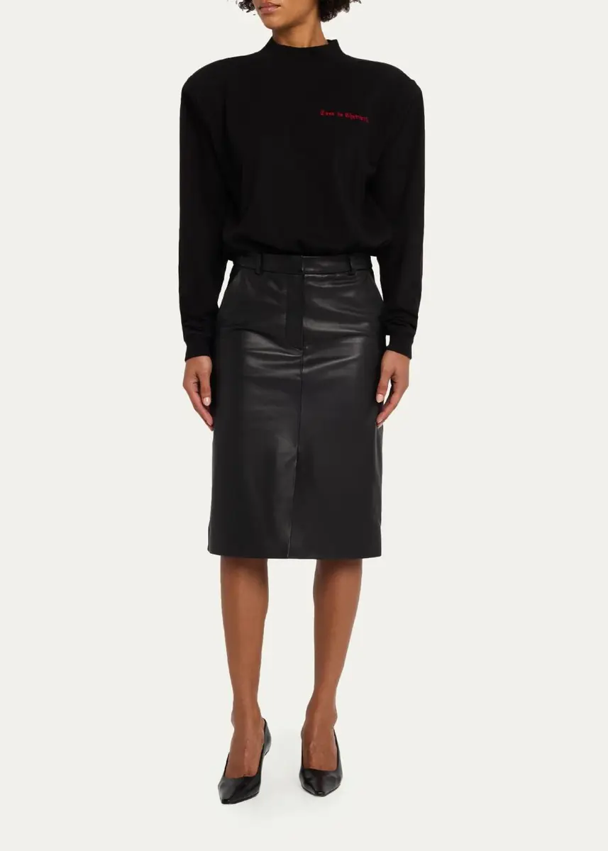 Willy Chavarria Casa De Chavarri Mock-Neck Sweatshirt Bodysuit | Thumbnail 2 Willy Chavarria Casa De Chavarri Mock-Neck Sweatshirt Bodysuit | Thumbnail 2