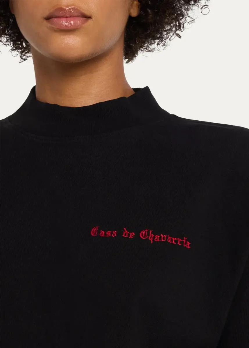 Willy Chavarria Casa De Chavarri Mock-Neck Sweatshirt Bodysuit | Thumbnail 5 Willy Chavarria Casa De Chavarri Mock-Neck Sweatshirt Bodysuit | Thumbnail 5