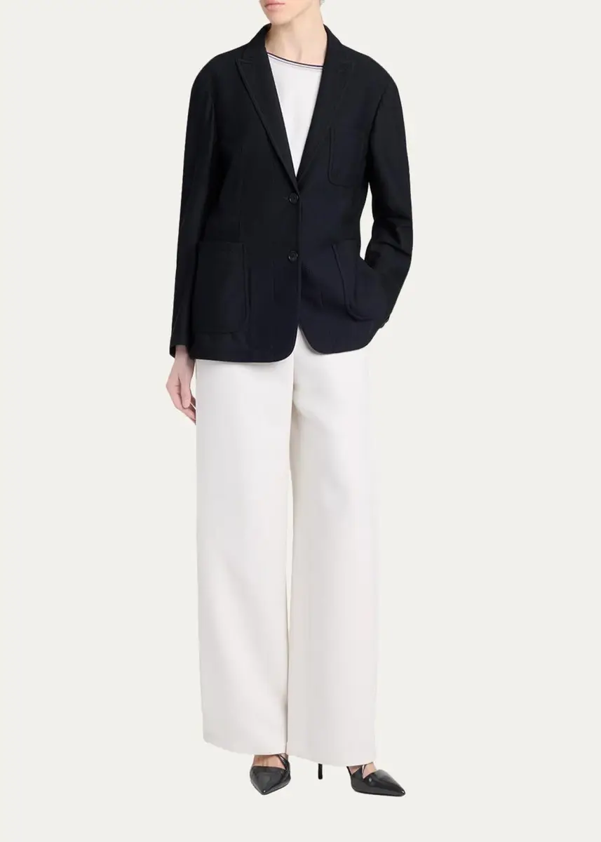 Giorgio Armani Patch Pocket Mesh Blazer | Thumbnail 2 Giorgio Armani Patch Pocket Mesh Blazer | Thumbnail 2