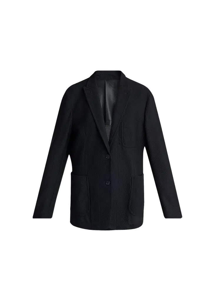 Patch Pocket Mesh Blazer Patch Pocket Mesh Blazer