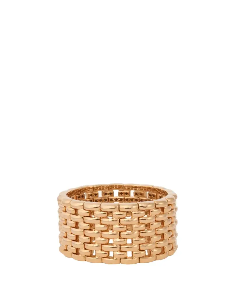 18K Yellow Gold Stretch Mosaic Bracelet 18K Yellow Gold Stretch Mosaic Bracelet