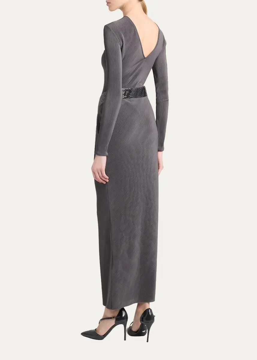 Giorgio Armani Embellished Asymmetric Column Dress | Thumbnail 3 Giorgio Armani Embellished Asymmetric Column Dress | Thumbnail 3