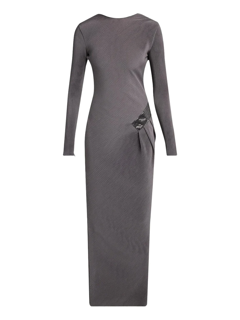 Giorgio Armani Embellished Asymmetric Column Dress