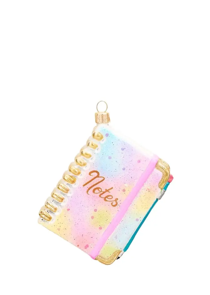 Journal Glass Ornament Journal Glass Ornament