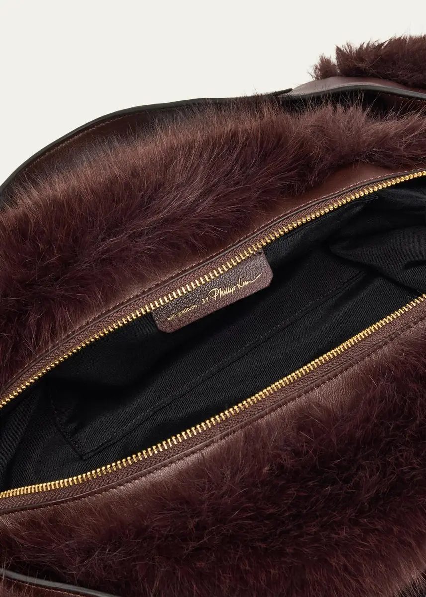 3.1 Phillip Lim Luna Medium Faux Fur Shoulder Bag | Thumbnail 4 3.1 Phillip Lim Luna Medium Faux Fur Shoulder Bag | Thumbnail 4