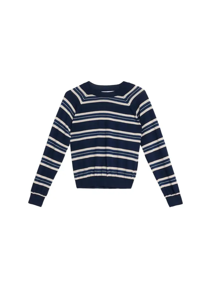 Sprwmn Striped Raglan Cashmere Sweater