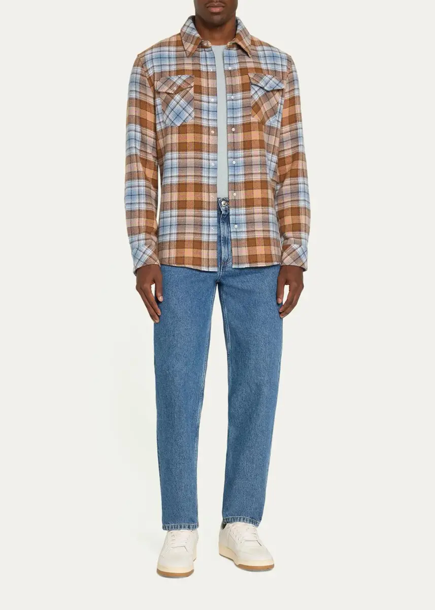 God’s True Cashmere Men's Plaid Cashmere Shirt | Thumbnail 2 God’s True Cashmere Men's Plaid Cashmere Shirt | Thumbnail 2