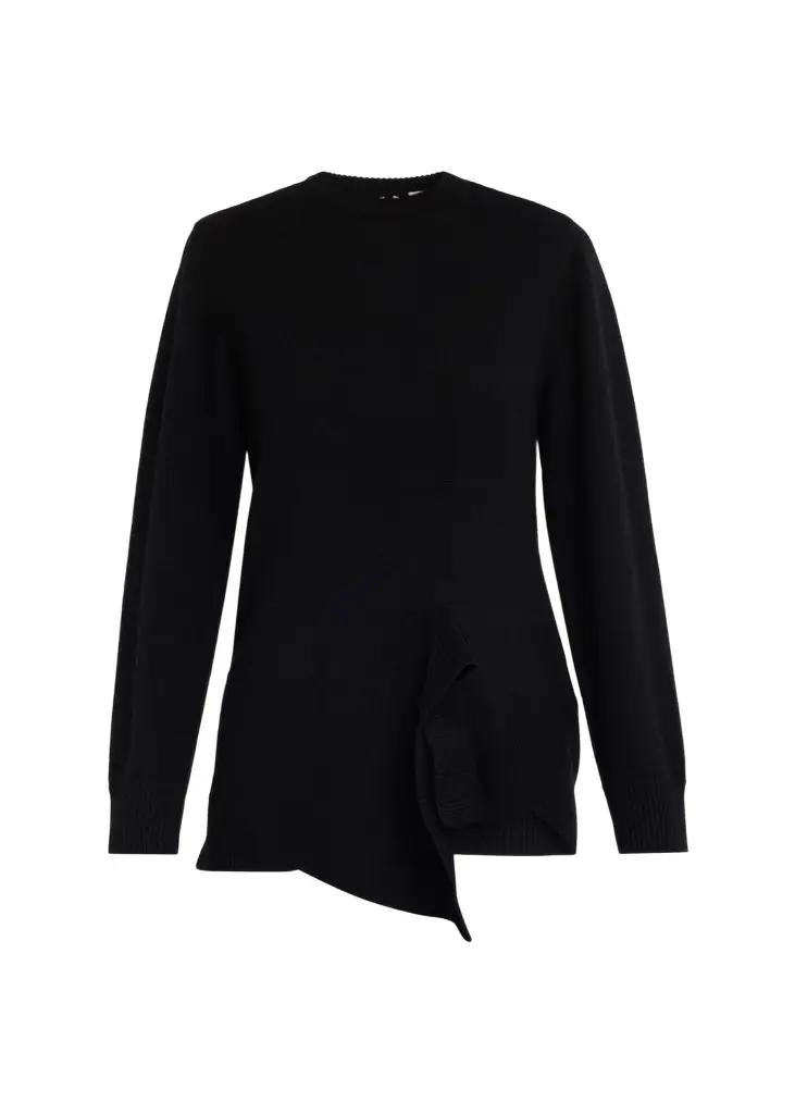 Asymmetric Wool-Cashmere Knit Sweater Asymmetric Wool-Cashmere Knit Sweater