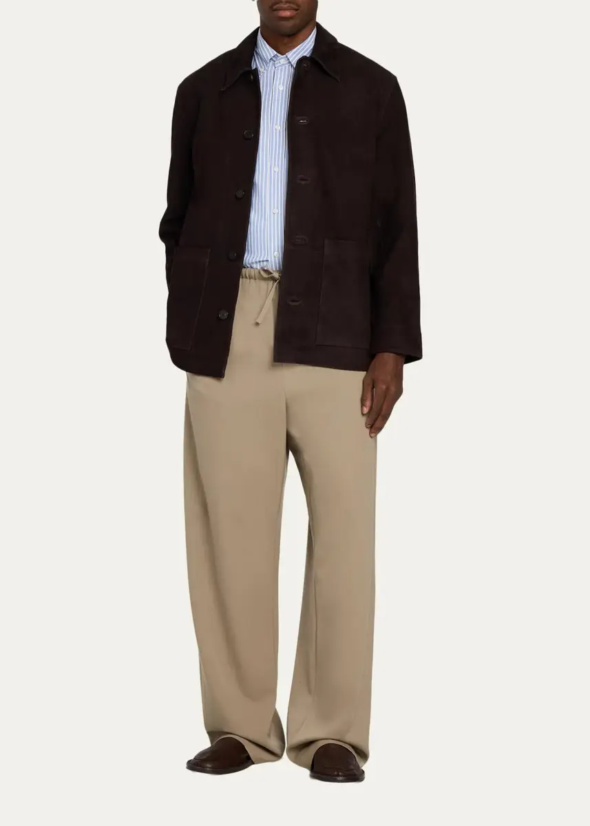 OFFICINE GÉNÉRALE Men's Suede Jacket | Thumbnail 2 OFFICINE GÉNÉRALE Men's Suede Jacket | Thumbnail 2
