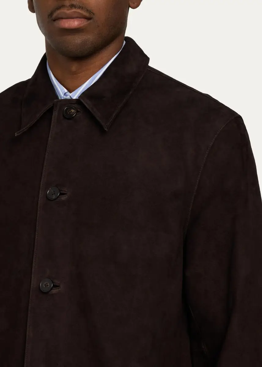 OFFICINE GÉNÉRALE Men's Suede Jacket | Thumbnail 5 OFFICINE GÉNÉRALE Men's Suede Jacket | Thumbnail 5
