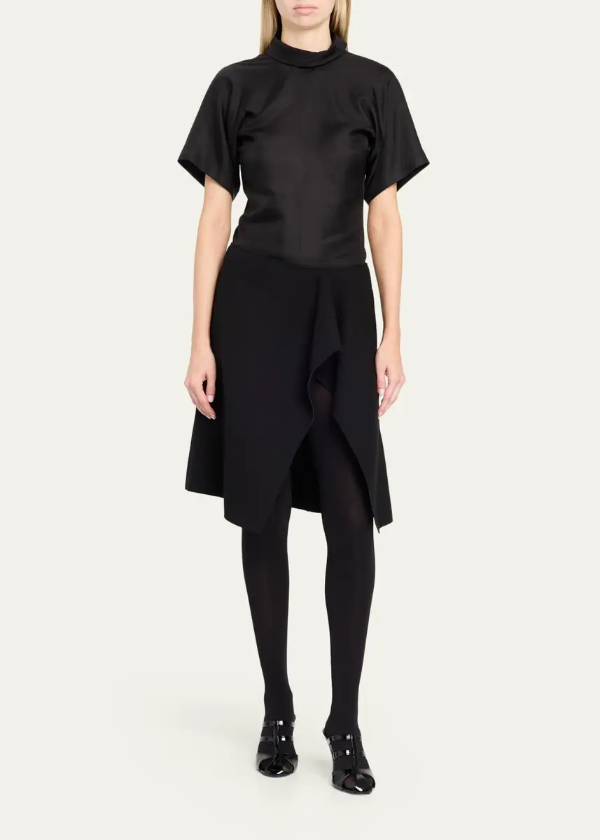 TOTEME Short Slit Scuba Skirt | Thumbnail 2 TOTEME Short Slit Scuba Skirt | Thumbnail 2