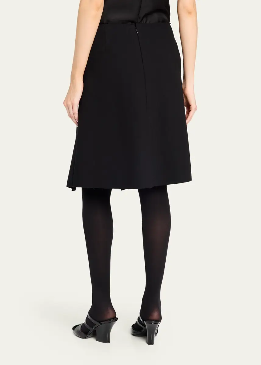 TOTEME Short Slit Scuba Skirt | Thumbnail 3 TOTEME Short Slit Scuba Skirt | Thumbnail 3