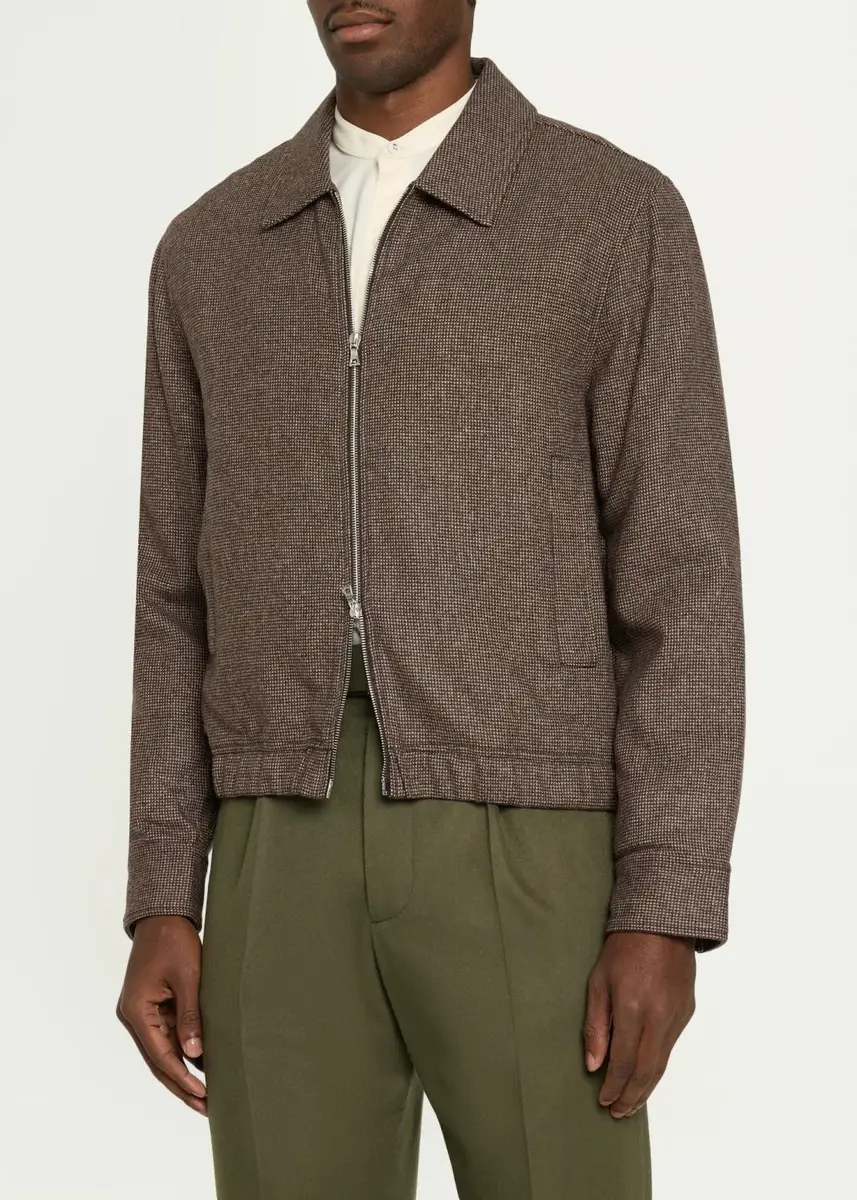OFFICINE GÉNÉRALE Men's Houndstooth Wool Jacket | Thumbnail 4 OFFICINE GÉNÉRALE Men's Houndstooth Wool Jacket | Thumbnail 4
