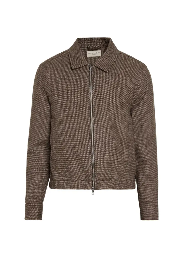 OFFICINE GÉNÉRALE Men's Houndstooth Wool Jacket