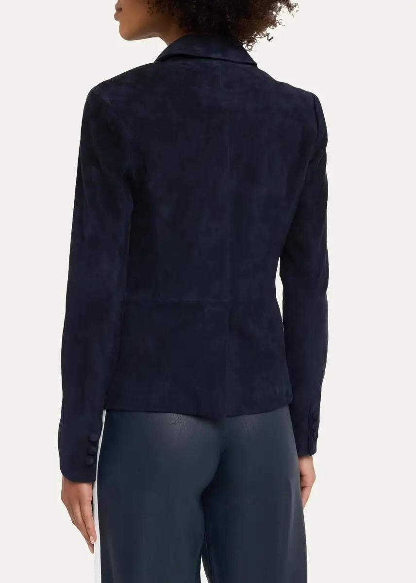 Sprwmn Claire Suede Blazer | Thumbnail 3 Sprwmn Claire Suede Blazer | Thumbnail 3
