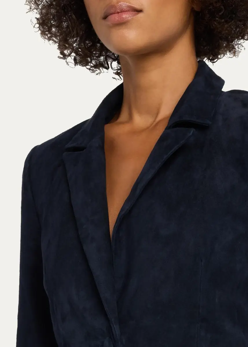 Sprwmn Claire Suede Blazer | Thumbnail 5 Sprwmn Claire Suede Blazer | Thumbnail 5