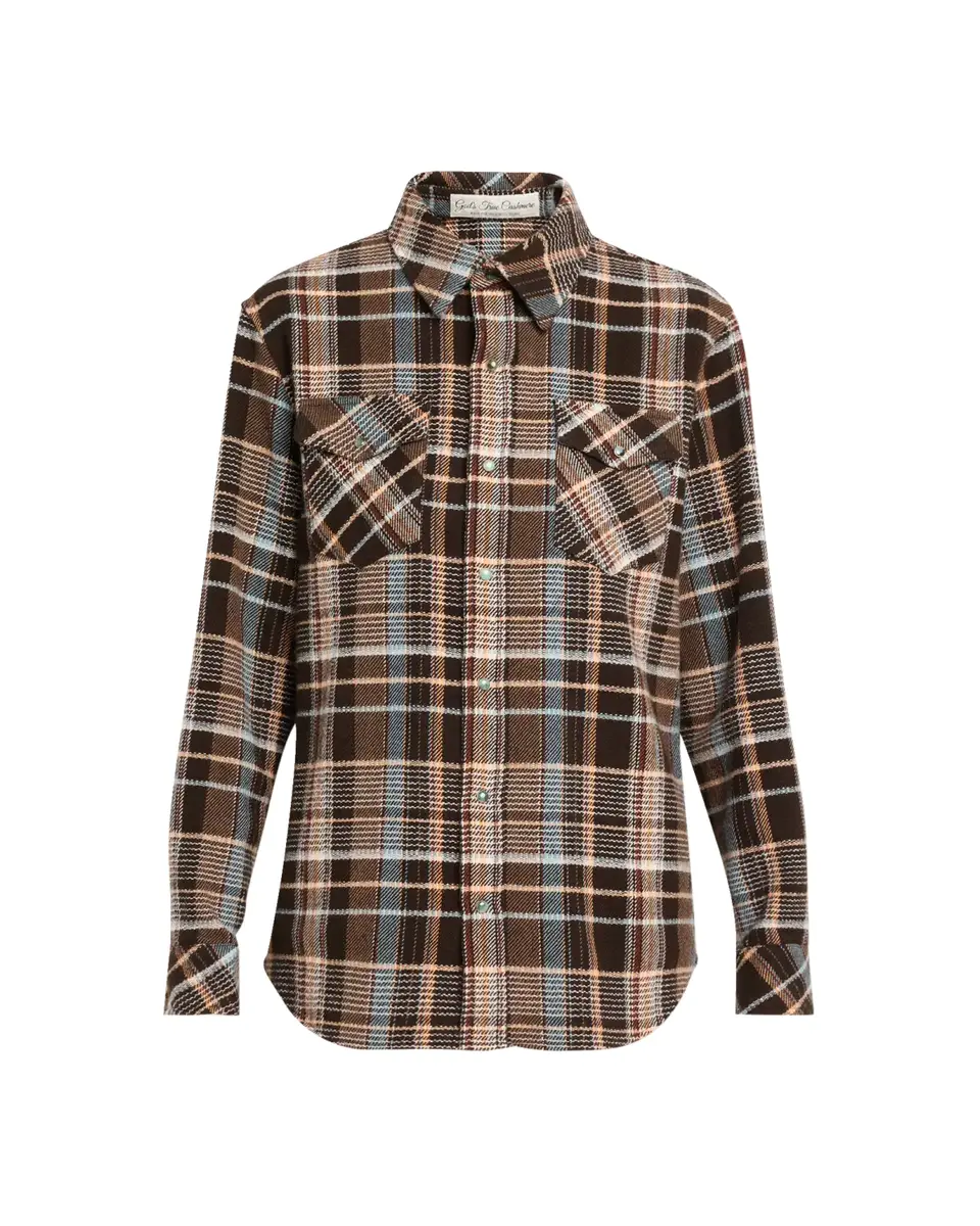 God’s True Cashmere Wilderness Plaid Cashmere Shirt | Thumbnail 2