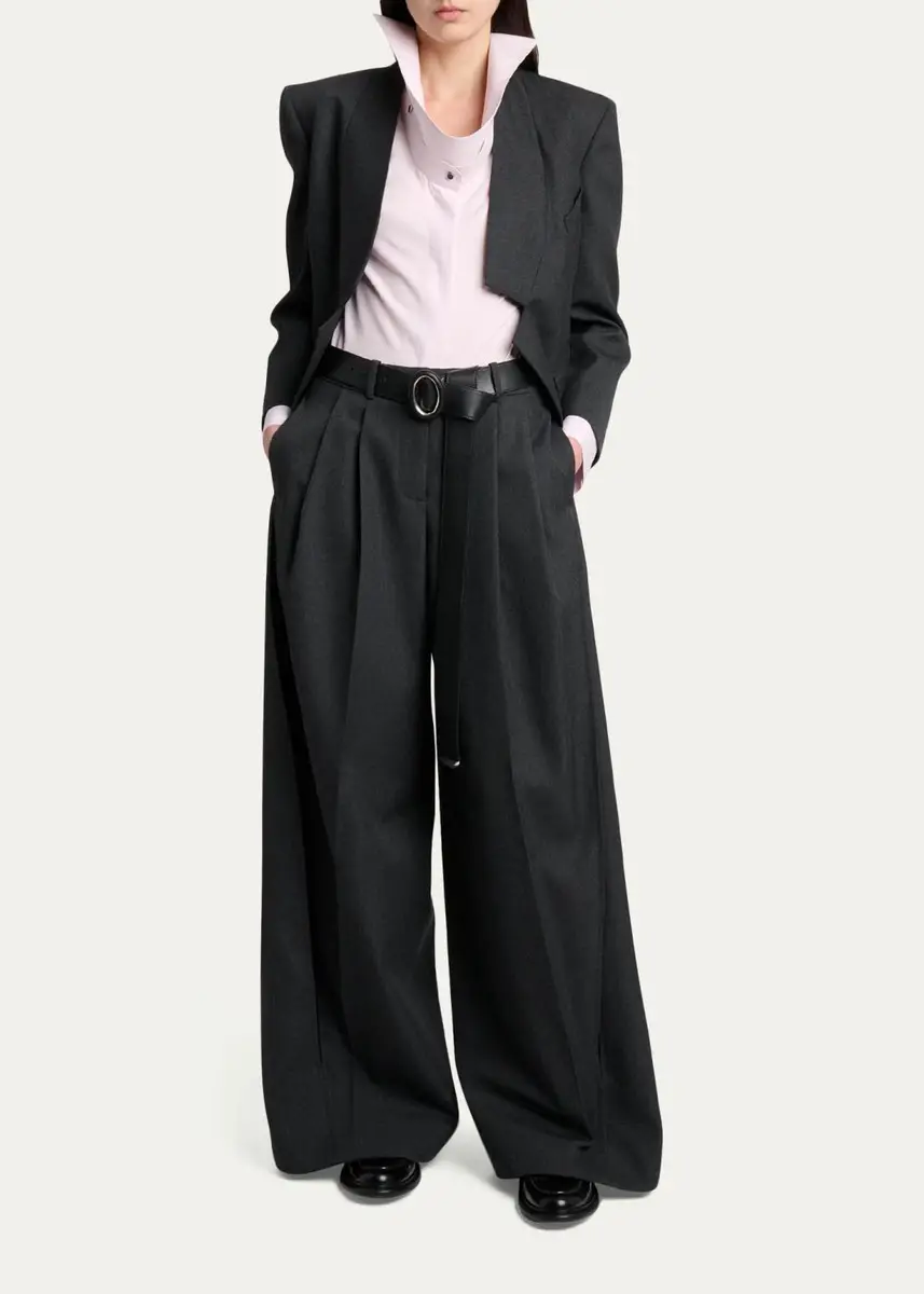 Givenchy Wool Pleated Balloon Pants | Thumbnail 2