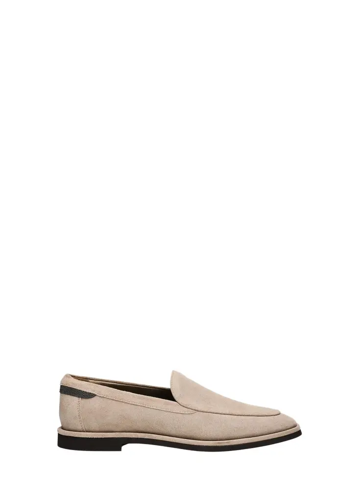 Suede Loafers w/ Monili Suede Loafers w/ Monili
