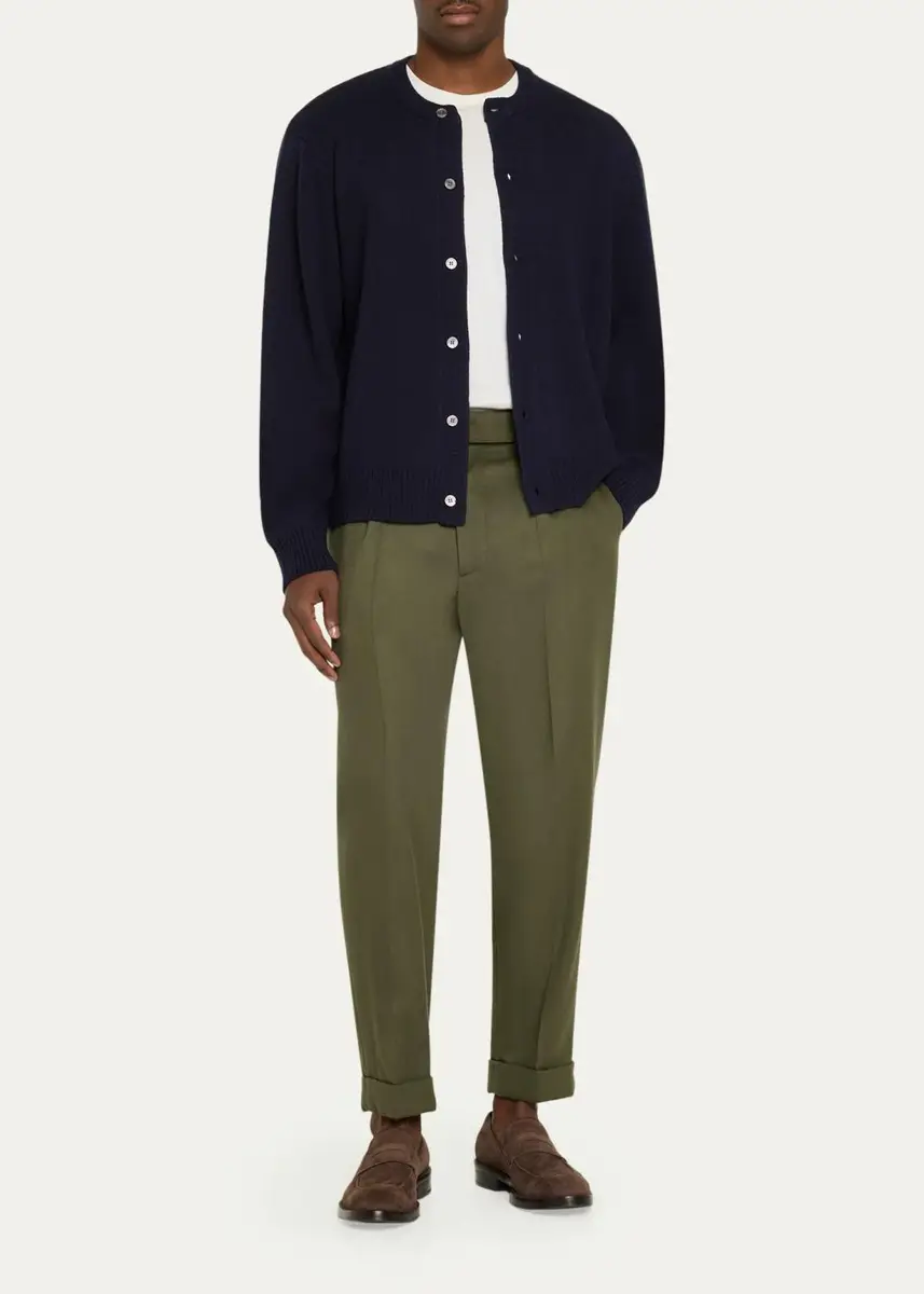 OFFICINE GÉNÉRALE Men's Wool & Cashmere Cardigan | Thumbnail 2 OFFICINE GÉNÉRALE Men's Wool & Cashmere Cardigan | Thumbnail 2