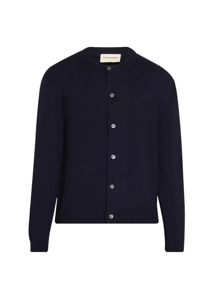 OFFICINE GÉNÉRALE Men's Wool & Cashmere Cardigan