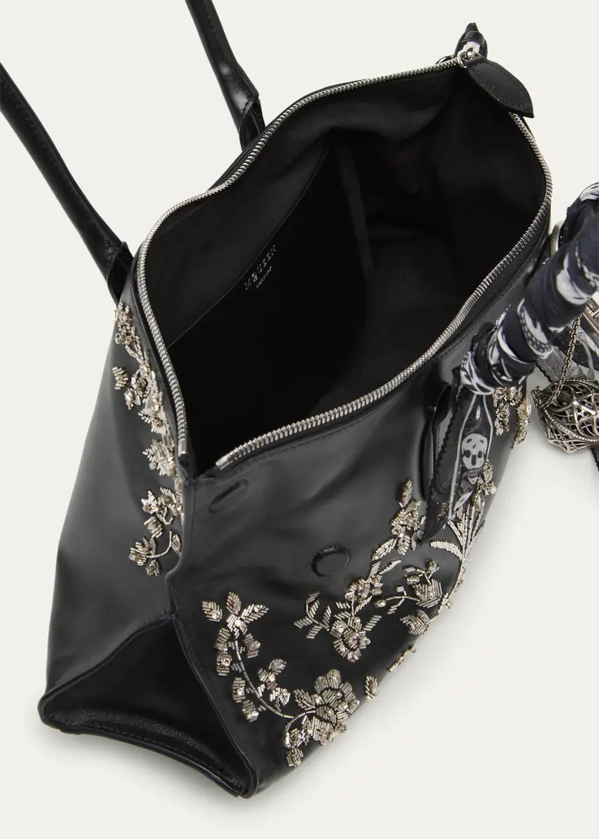 Alexander McQueen Manta OTT 2.0 Beaded Leather Shoulder Bag | Thumbnail 4