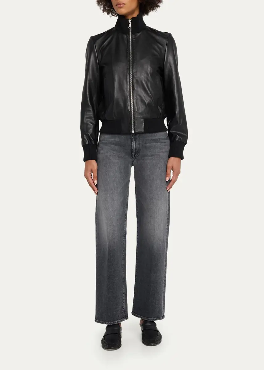 Sprwmn Jil Leather Bomber Jacket | Thumbnail 2 Sprwmn Jil Leather Bomber Jacket | Thumbnail 2