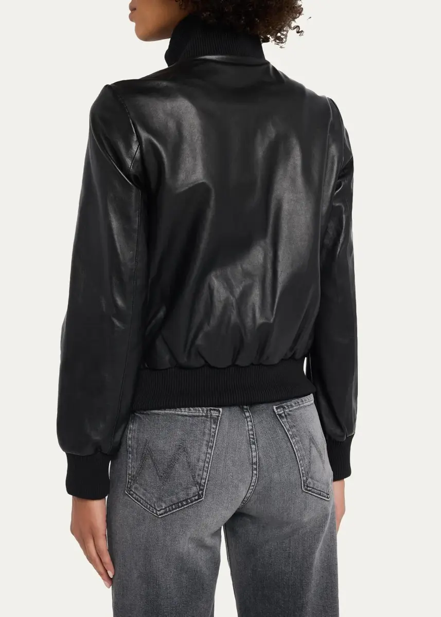 Sprwmn Jil Leather Bomber Jacket | Thumbnail 3 Sprwmn Jil Leather Bomber Jacket | Thumbnail 3