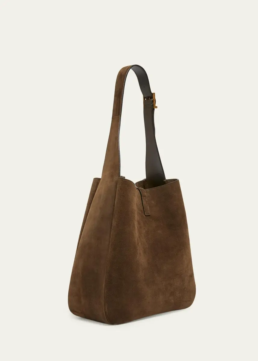 Saint Laurent Le 5 à 7 Large Shoulder Bag in Suede | Thumbnail 2 Saint Laurent Le 5 à 7 Large Shoulder Bag in Suede | Thumbnail 2