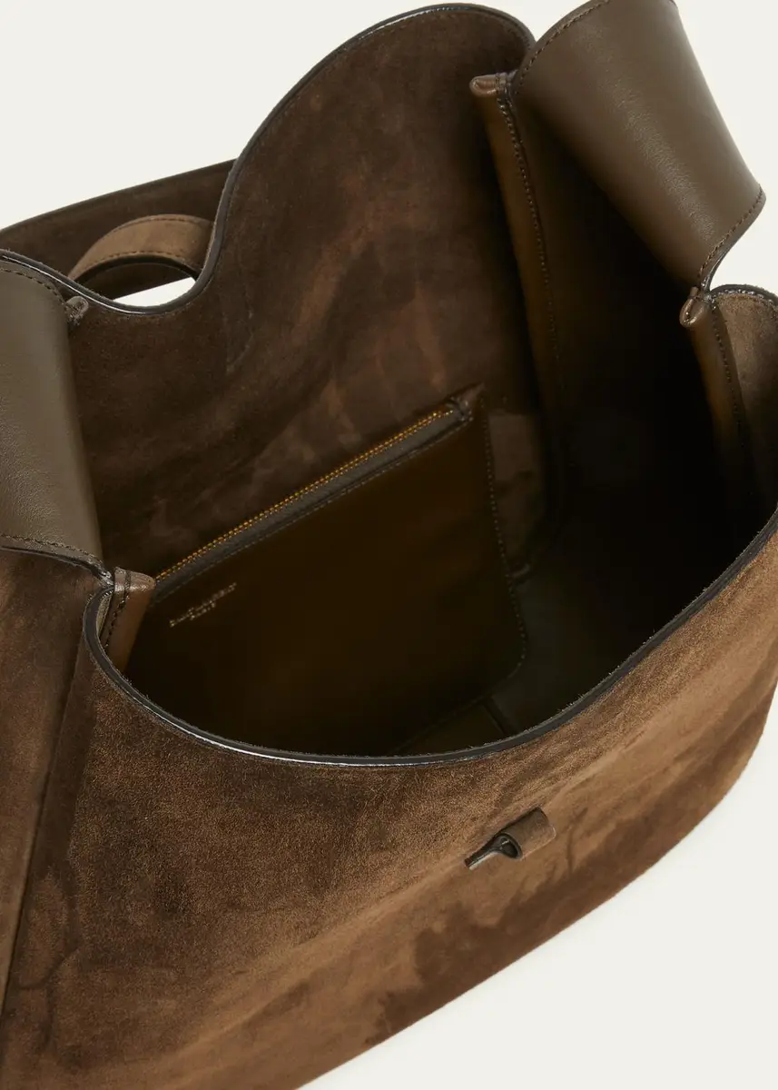 Saint Laurent Le 5 à 7 Large Shoulder Bag in Suede | Thumbnail 3 Saint Laurent Le 5 à 7 Large Shoulder Bag in Suede | Thumbnail 3