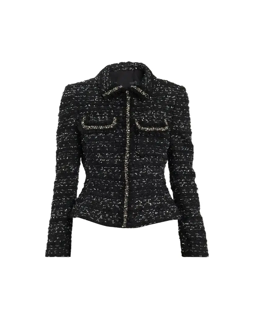 Beaded Metallic Boucle Jacket Beaded Metallic Boucle Jacket