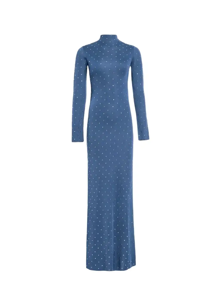 Altuzarra Cab Embellished High-Neck Maxi Dress