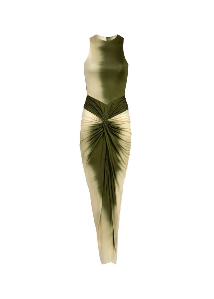 Leni Twisted Ombre Jersey Sleeveless Maxi Dress Leni Twisted Ombre Jersey Sleeveless Maxi Dress