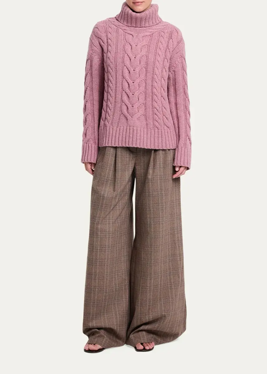 TWP Cashmere Turtleneck Cable-Knit Sweater | Thumbnail 2 TWP Cashmere Turtleneck Cable-Knit Sweater | Thumbnail 2