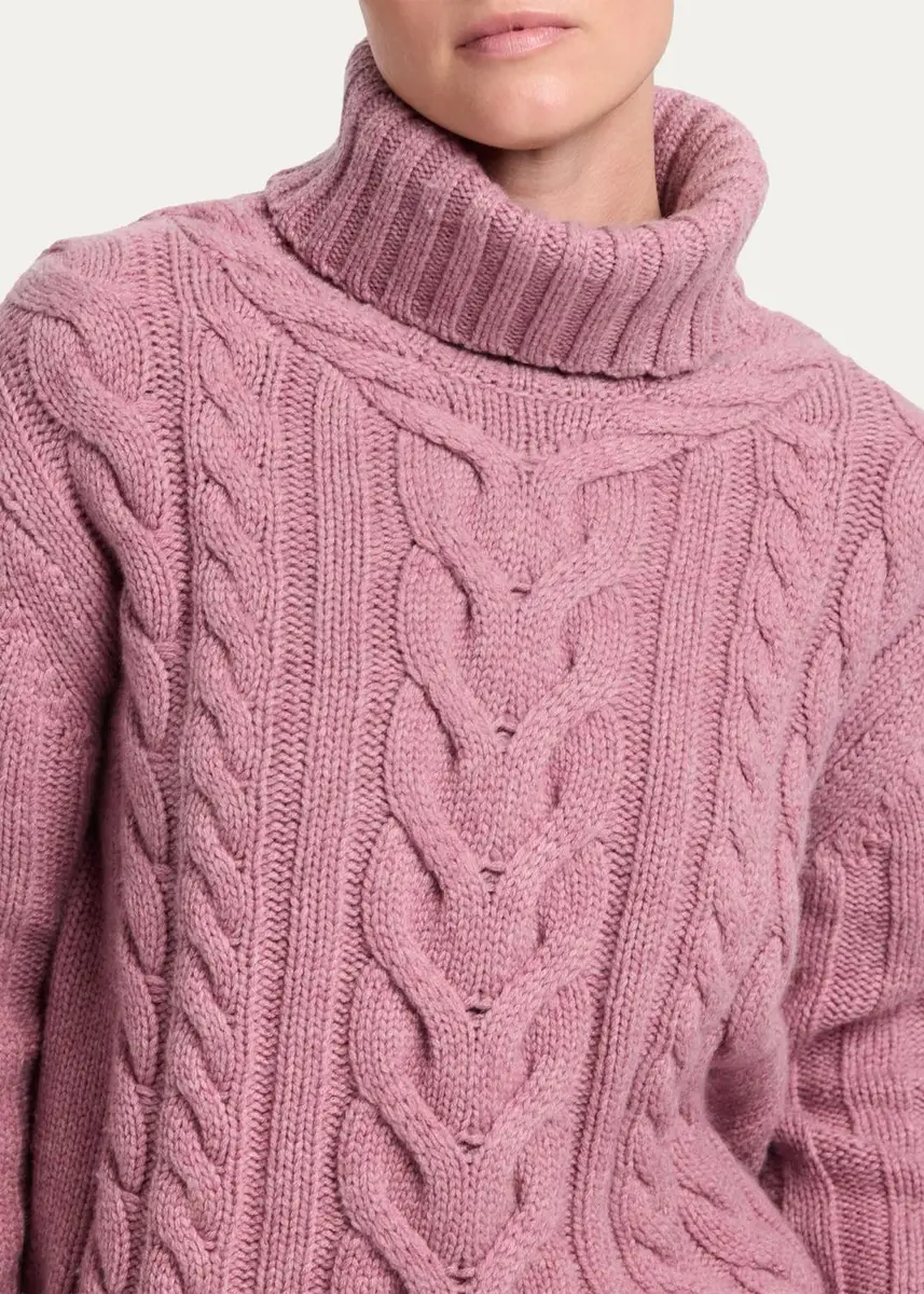 TWP Cashmere Turtleneck Cable-Knit Sweater | Thumbnail 5 TWP Cashmere Turtleneck Cable-Knit Sweater | Thumbnail 5