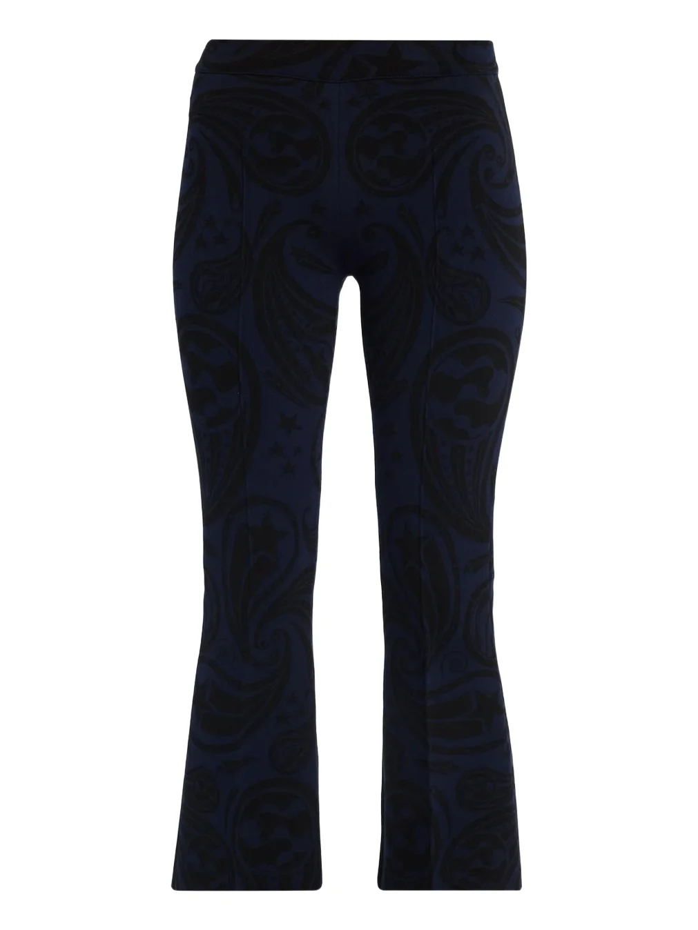 HIGH SPORT Cosmic Paisley Flared-Leg Crop Pants