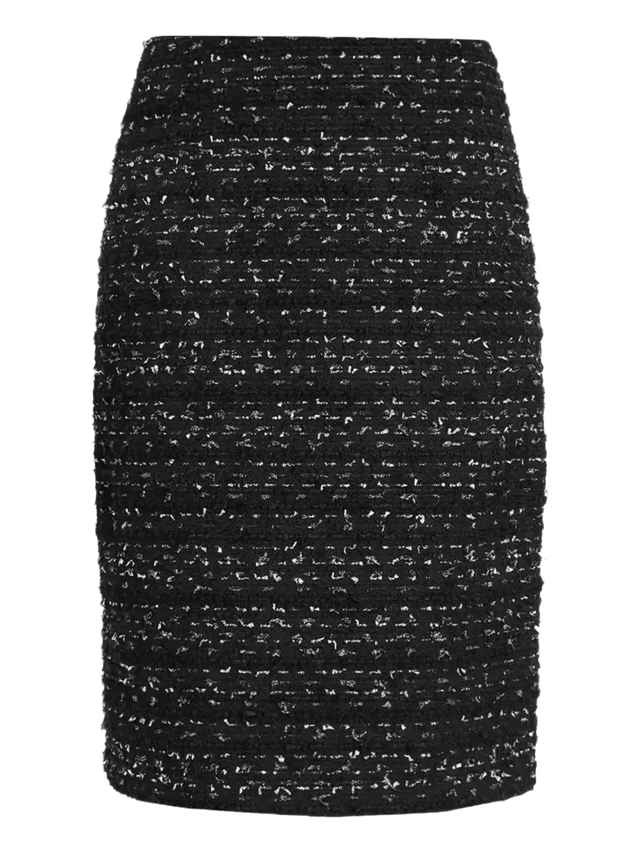 Metallic Tweed Knee-Length Pencil Skirt Metallic Tweed Knee-Length Pencil Skirt