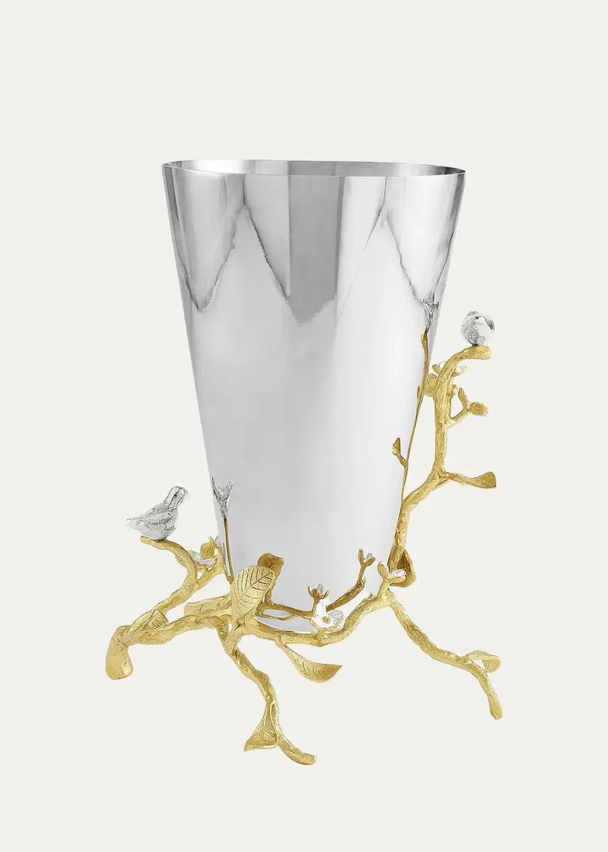 Michael Aram Lovebirds Silver & Gold Medium Vase | Thumbnail 3