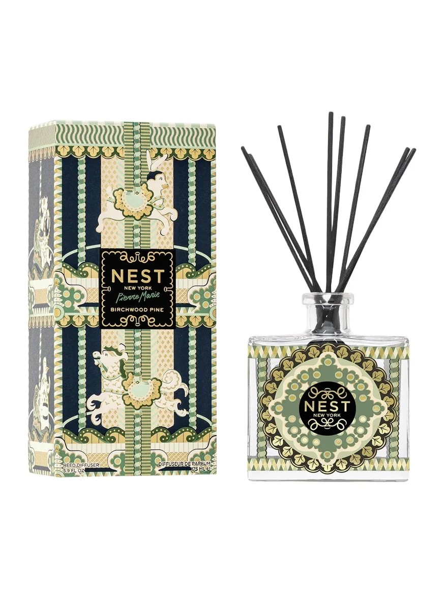 NEST New York x Pierre Marie Birchwood Pine Reed Diffuser, 5.9 oz.