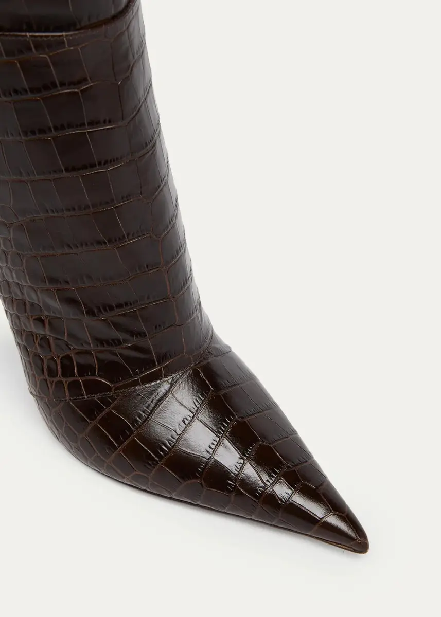 Tom Ford Vertigo 105MM Croc-Embossed Leather Boots | Thumbnail 5 Tom Ford Vertigo 105MM Croc-Embossed Leather Boots | Thumbnail 5