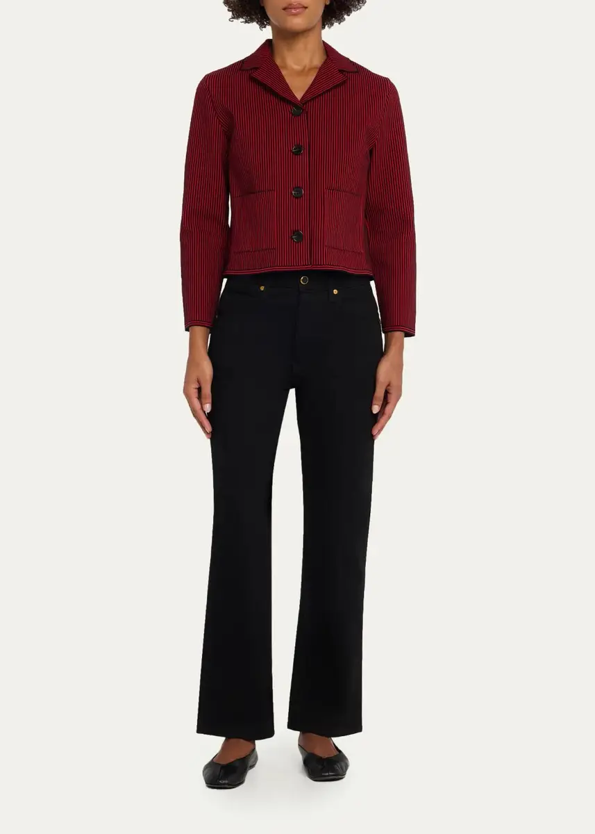 HIGH SPORT Maude Seersucker Single-Breasted Jacket | Thumbnail 2 HIGH SPORT Maude Seersucker Single-Breasted Jacket | Thumbnail 2