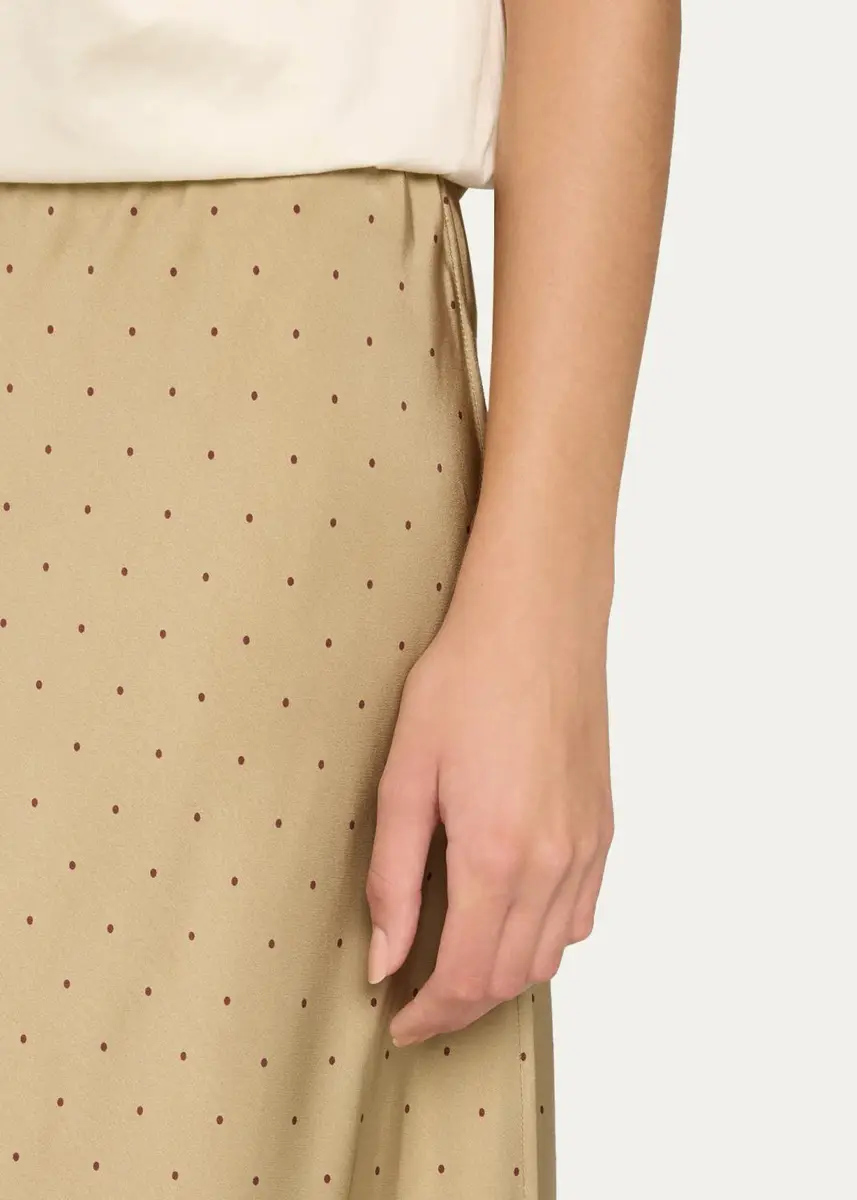 Vince Grid Dot Slip Skirt | Thumbnail 5 Vince Grid Dot Slip Skirt | Thumbnail 5
