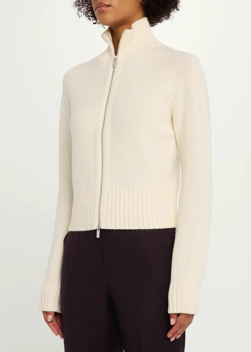 Theory Raglan-Sleeve Zip Wool Knit Cardigan | Thumbnail 4