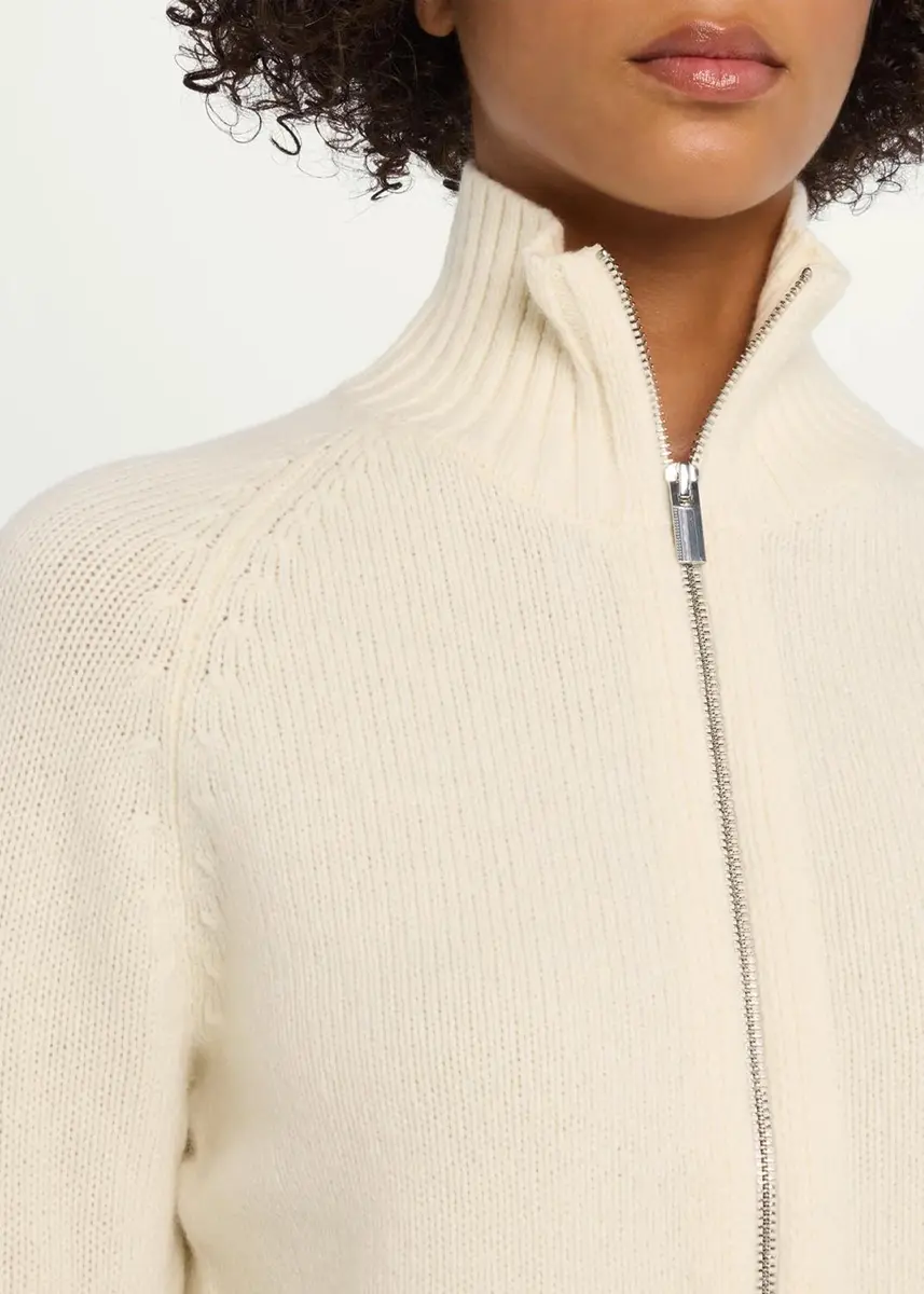 Theory Raglan-Sleeve Zip Wool Knit Cardigan | Thumbnail 5