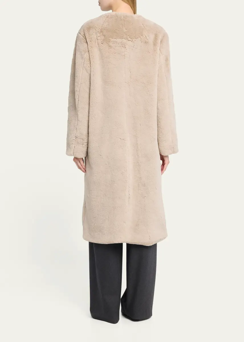 Maria McManus Faux Fur Long Car Coat | Thumbnail 3 Maria McManus Faux Fur Long Car Coat | Thumbnail 3