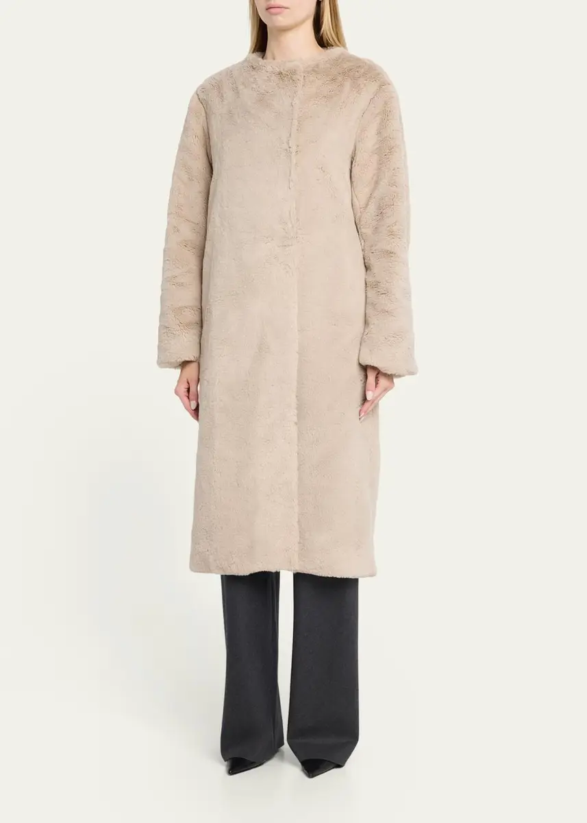 Maria McManus Faux Fur Long Car Coat | Thumbnail 4 Maria McManus Faux Fur Long Car Coat | Thumbnail 4